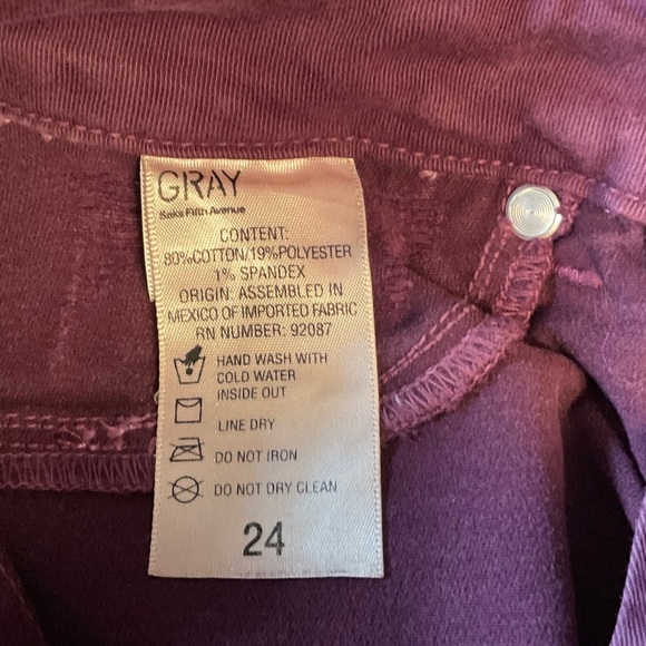 Saks Fifth Avenue Women's Plum Skinny Jeans - Picture 5 of 5